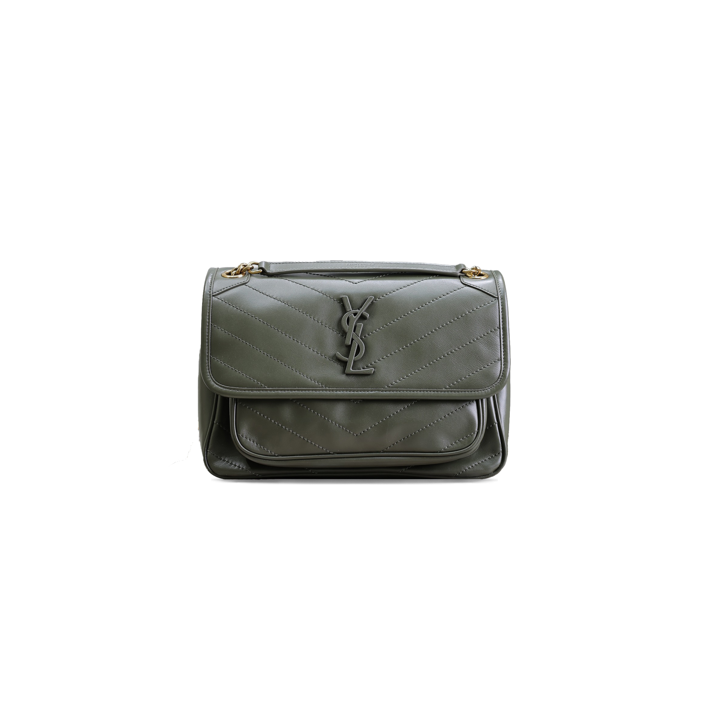 YSL NIKI MEDIUM CHAIN BAG IN LAMBSKIN 49889410002564 (28*20.5*8.5cm)